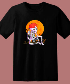 Halloween Boys Gamer Skeleton 80s T Shirt