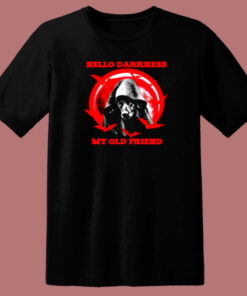 Halloween Dogs Hello Darkness My Old Friend 80s T Shirt 1