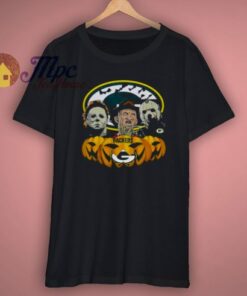 Halloween Horror Characters Green Bay Packers Pumpkin T Shirt