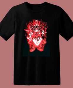 Halloween Looney Tunes Red Flame 80s T Shirt