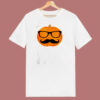 Halloween Pumpkin Hipster 80s T Shirt