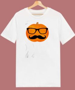 Halloween Pumpkin Hipster 80s T Shirt 1 Halloween Pumpkin Hipster 80s T Shirt 2