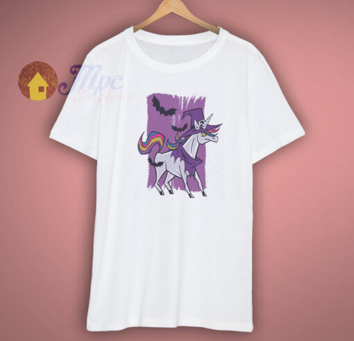 Halloween Unicorn Witch T Shirt 1