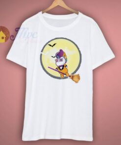 Halloween Unicorn Witch T Shirt
