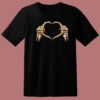 Hands Heart Skeleton T Shirt Style On Sale