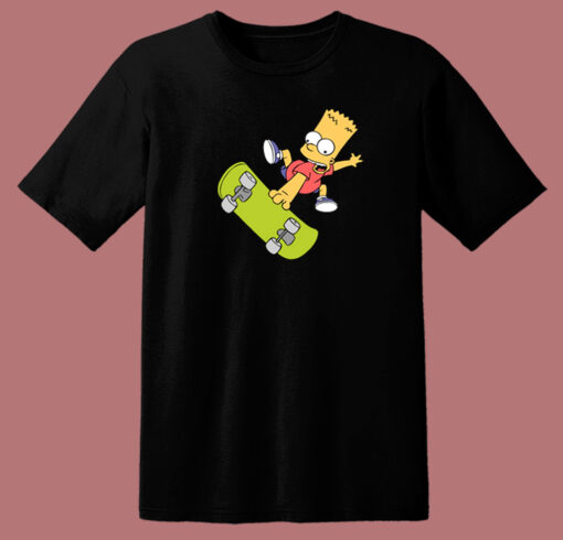 Happy Bart Skate 80s T Shirt
