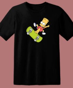 Happy Bart Skate 80s T Shirt
