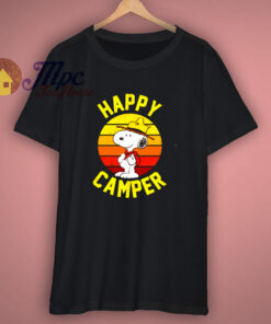 Happy Camper Funny Snoopy Camping T Shirt