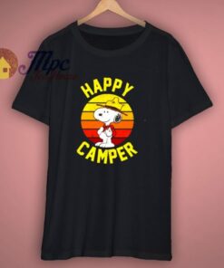 Happy Camper Funny Snoopy Camping T Shirt