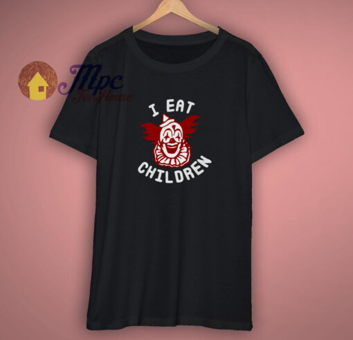 Happy Clown Eat Children Funny Halloween Shirt