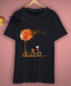 Happy Fall Autumn Leaves Snoopy