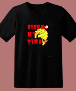 Happy Halloween Biden My Time Skull 80s T Shirt