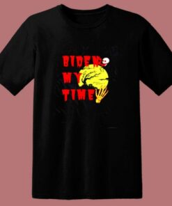Happy Halloween Biden My Time Skull 80s T Shirt