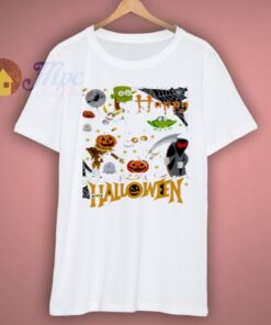 Happy Halloween Scary Retro T Shirt 1 Happy Halloween Scary Retro T Shirt 3