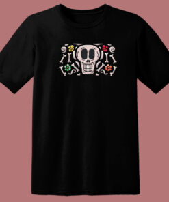 Happy Mexican Skull 80s T Shirt Style 1