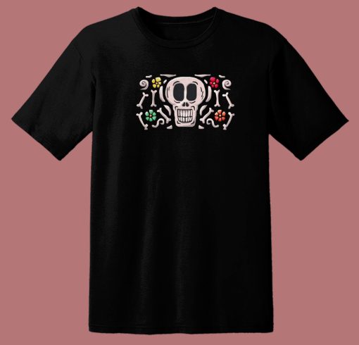 Happy Mexican Skull 80s T Shirt Style