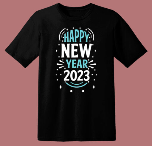 Happy New Year Blooming T Shirt Style
