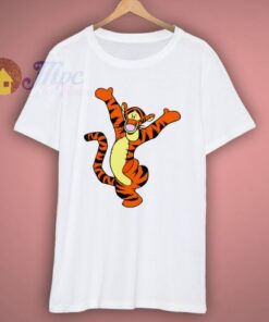 Happy Tiger Cartoon T Shirt