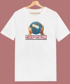 Heal The World 80s T Shirt Style