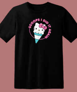 Hello Kitty Scoops I Did It Again 80s T Shirt Style