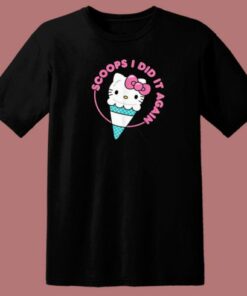 Hello Kitty Scoops I Did It Again 80s T Shirt Style