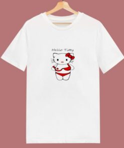 Hello Titty Funny Parody Hello Kitty 80s T Shirt