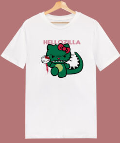 Hellozilla Hello Kitty Godzilla T Shirt Style