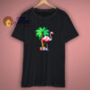 Holiday Flamingo Santa Gift T Shirt
