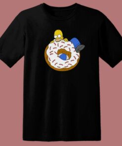 Homer And Big Donut Funny 80s T Shirt Style 1 Homer And Big Donut Funny 80s T Shirt Style 2