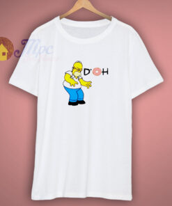 Homer Simpsom With Doh Donut Shirt