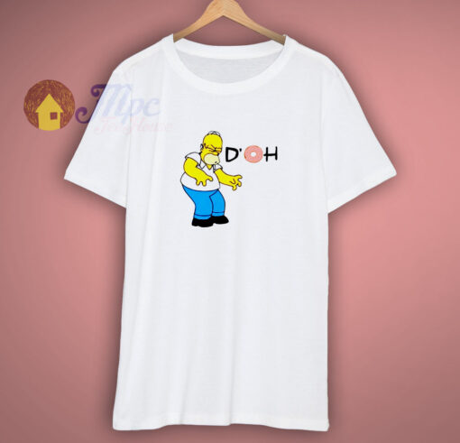 Homer Simpsom With Doh Donut Shirt