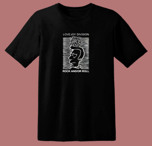 Homer Simpson Lovejoy Division Rock And Or Roll 80s T Shirt