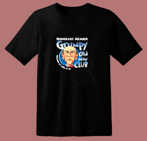 Honorary Member Grumpy Old Man Club Walter The Puppet 80s T Shirt