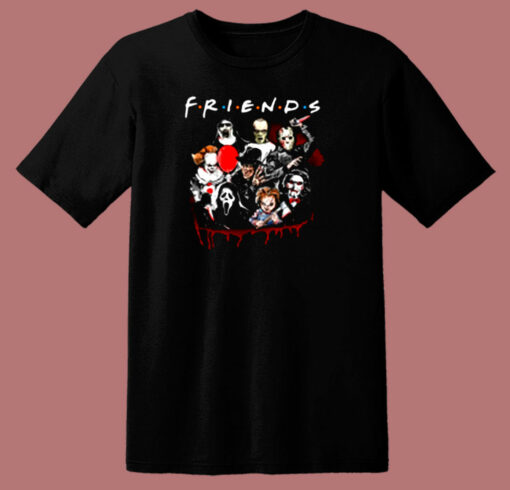 Horror Friends Pennywise Michael Myers Jason Halloween 80s T Shirt