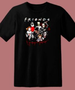 Horror Friends Pennywise Michael Myers Jason Halloween 80s T Shirt 1 Horror Friends Pennywise Michael Myers Jason Halloween 80s T Shirt 2