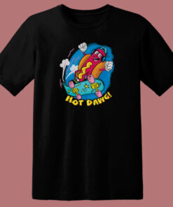 Hot Dog Skater 80s T Shirt Style