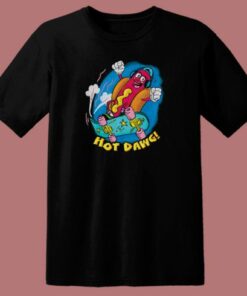 Hot Dog Skater 80s T Shirt Style