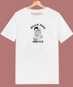 Hugs Not Drugs 80s T Shirt