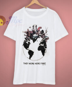 Human Animal They Were Here First 90s T Shirt