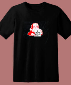 I Dont Exist Santa Christmas Xmas Atheist Holiday 80s T Shirt 1
