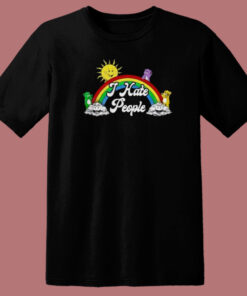 I Hate People The Sun Woke Up 80s T Shirt Style 1