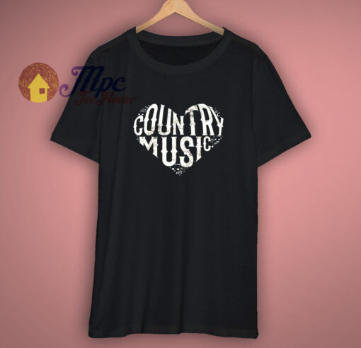 I Love Country Design Country Music T Shirt