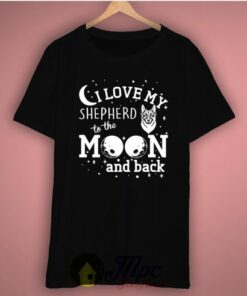 I Love My Spepherd To The Moon And Back Basic Tee 3