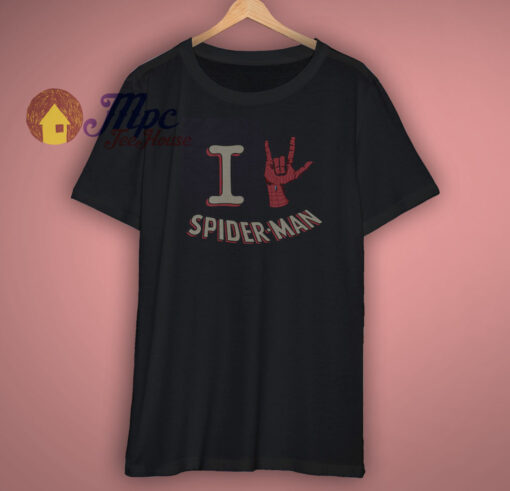 I Love Spider Man Classic T Shirt
