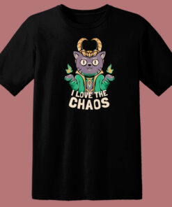 I Love The Chaos 80s T Shirt Style 1