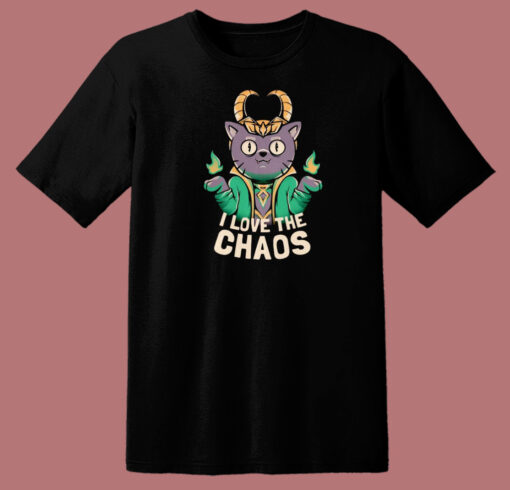 I Love The Chaos 80s T Shirt Style