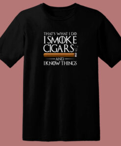 I Smoke Cigars Cigar Enthusiast Birthday 80s T Shirt
