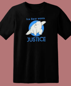 Ice Bear Wants Justice 80s T Shirt Style