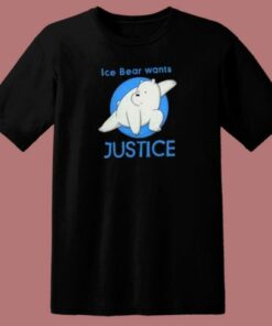 Ice Bear Wants Justice 80s T Shirt Style
