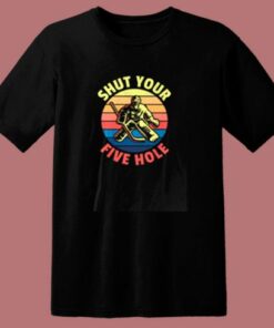 Ice Hockey Sport Game Coach Goaltender 80s T Shirt